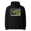 Black Hoodie Bathers Throwing Reeds Print Premium