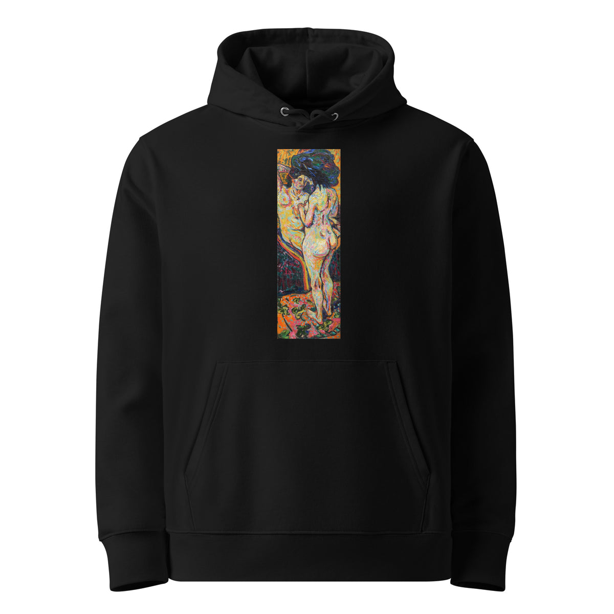 Black Hoodie Two Nudes Obverse Premium