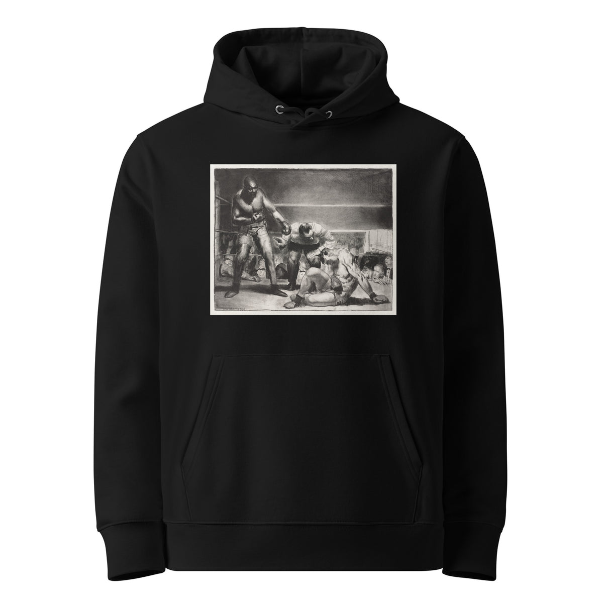 Black Hoodie The White Hope Print Premium