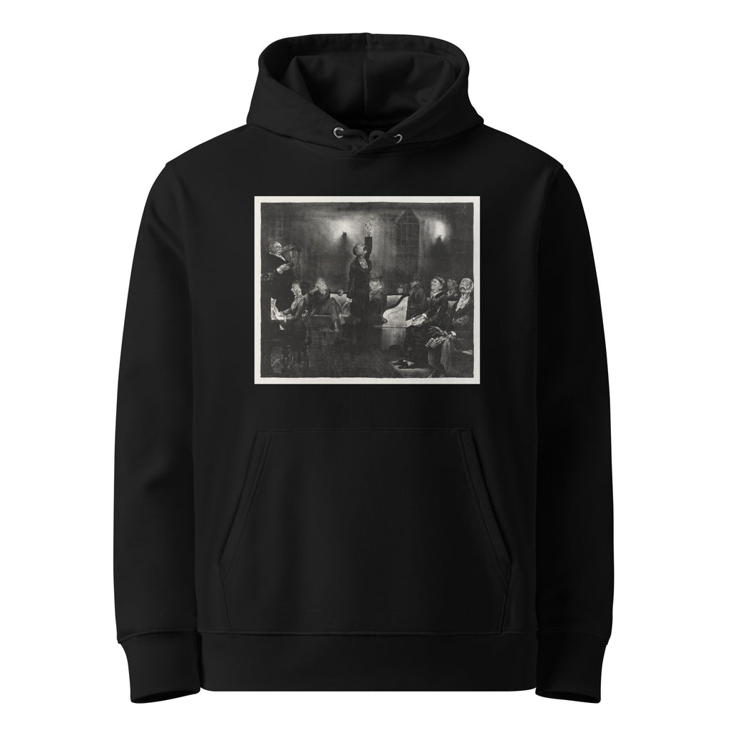Black Hoodie Prayer Meeting Second Stone Print Premium