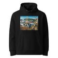 Black Hoodie Ox Team Wharf At Matinicus Print Premium