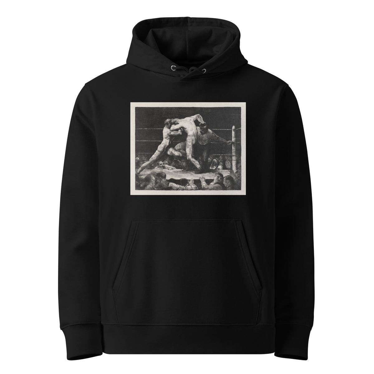 Black Hoodie A Stag At Sharkey Print Premium