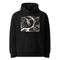 Black Hoodie Two Mythical Animals Print Premium