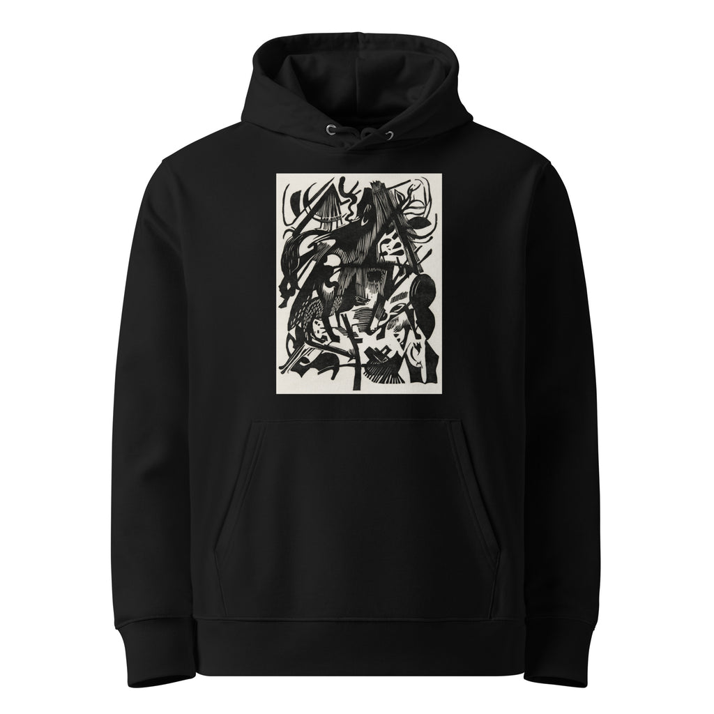 Black Hoodie Birth Of The Wolves Print Premium