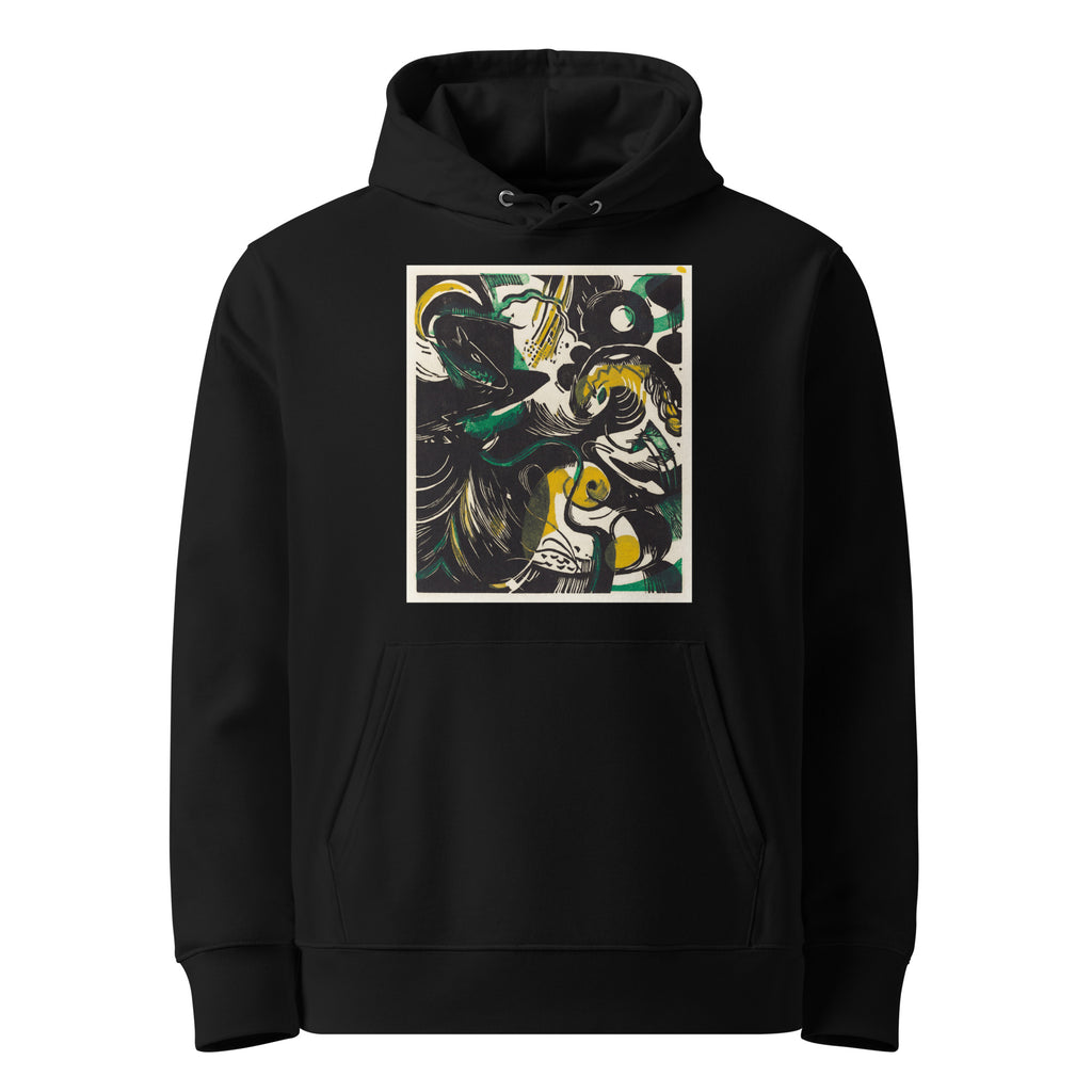 Black Hoodie Genesis II Schopfungsgeschichte II Print Premium