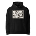 Black Hoodie Resting Horses Print Premium