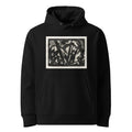Black Hoodie Horse Print Premium