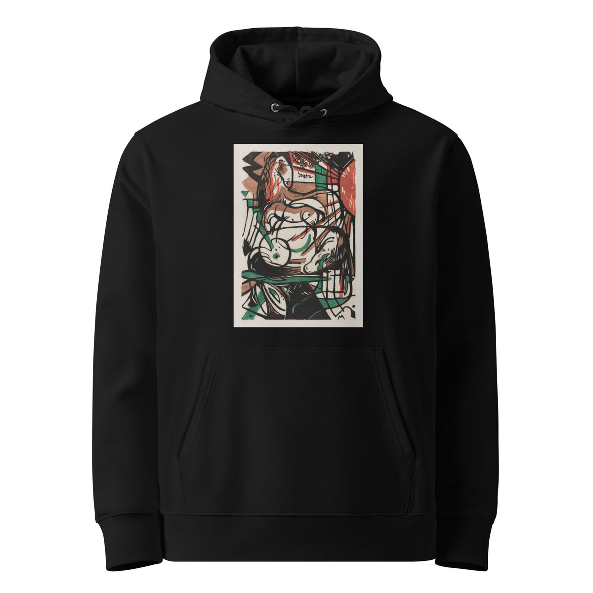 Black Hoodie The Birth Of Horses Print Premium