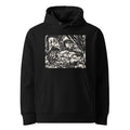 Black Hoodie From The Animal Legend Genius Print Premium