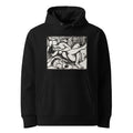 Black Hoodie Sleeping Shepherdess Print Premium