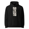 Black Hoodie Horses Print Premium