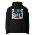 Black Hoodie Bison In Winter Red Bison Premium