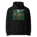 Black Hoodie Fight Between A Tiger And A Buffalo Premium
