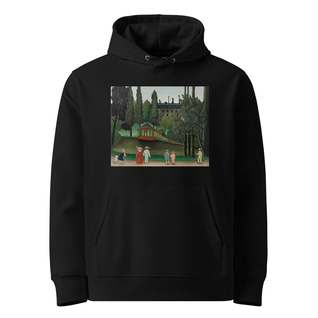 Black Hoodie View Of Montsouris Park The Kiosk Vue Du Parc Montsouris Le Kiosque Premium