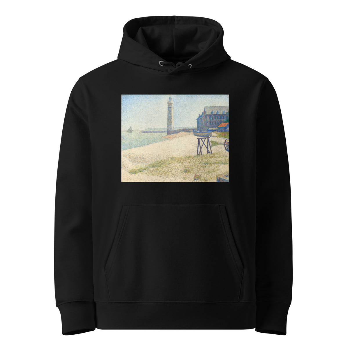 Black Hoodie The Lighthouse At Honfleur Premium