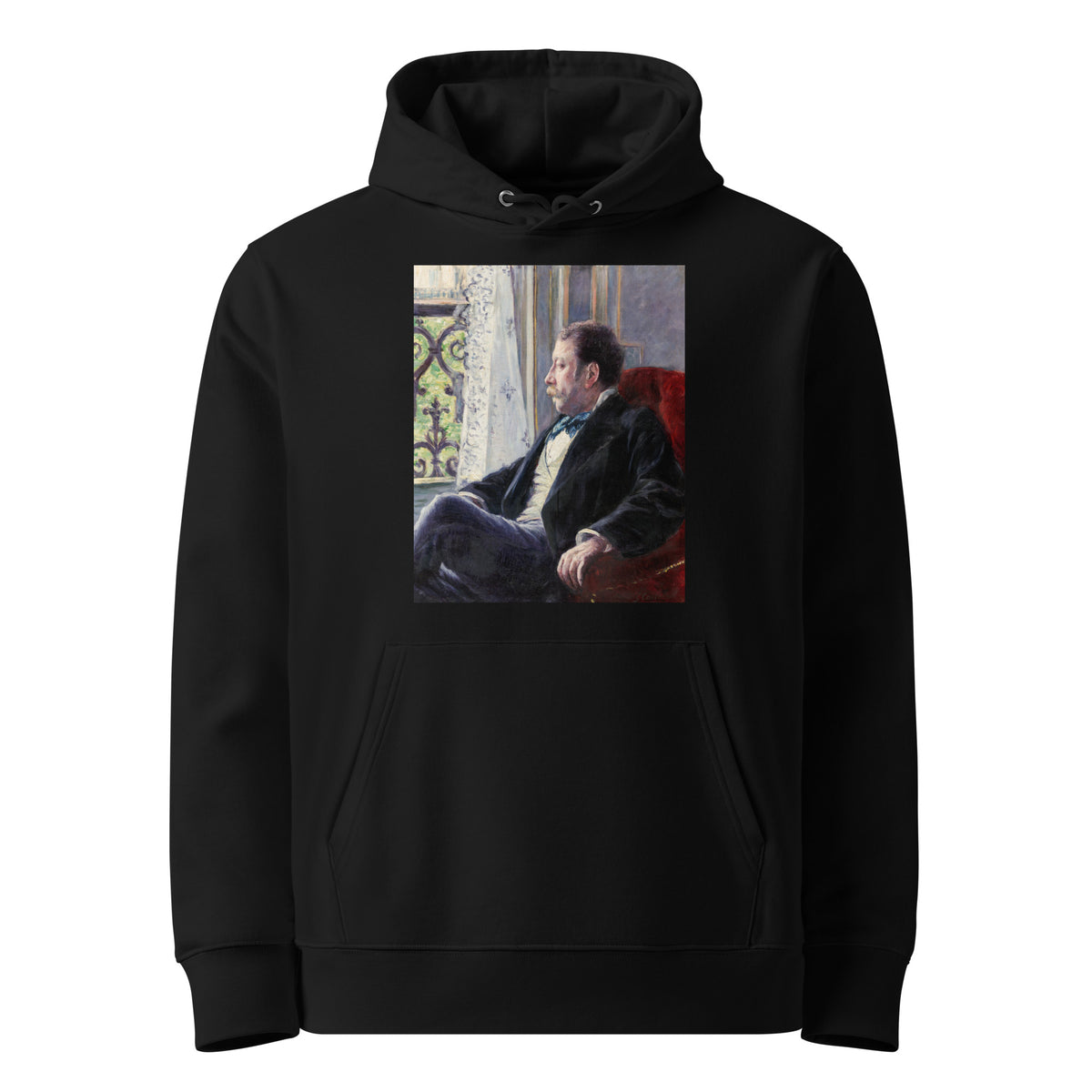 Black Hoodie Portrait Of A Man Premium