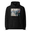 Black Hoodie Paris Street Rainy Day Premium