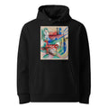 Black Hoodie Landscape With Animals Premium