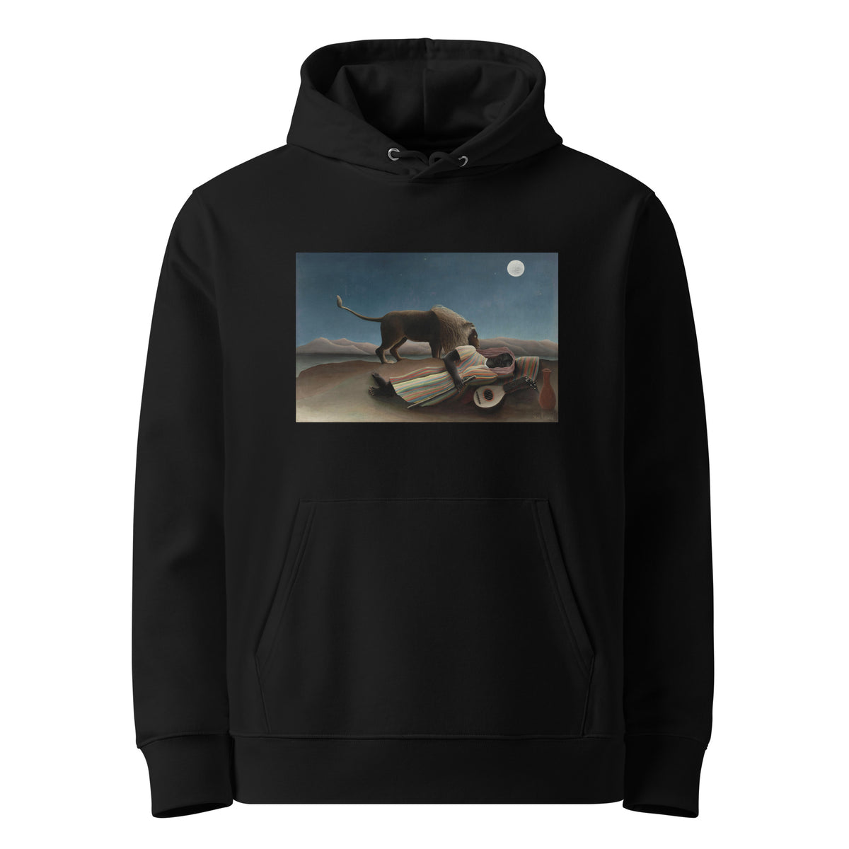 Black Hoodie Henri Rousseau The Sleeping Gypsy La Bohemienne Endormie Famous Painting Premium