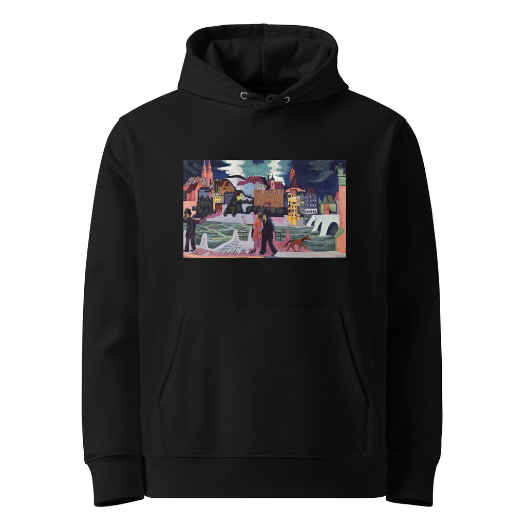 Black Hoodie Ernst Ludwig Kirchner View Of Basel And The Rhine Famous Painting Premium