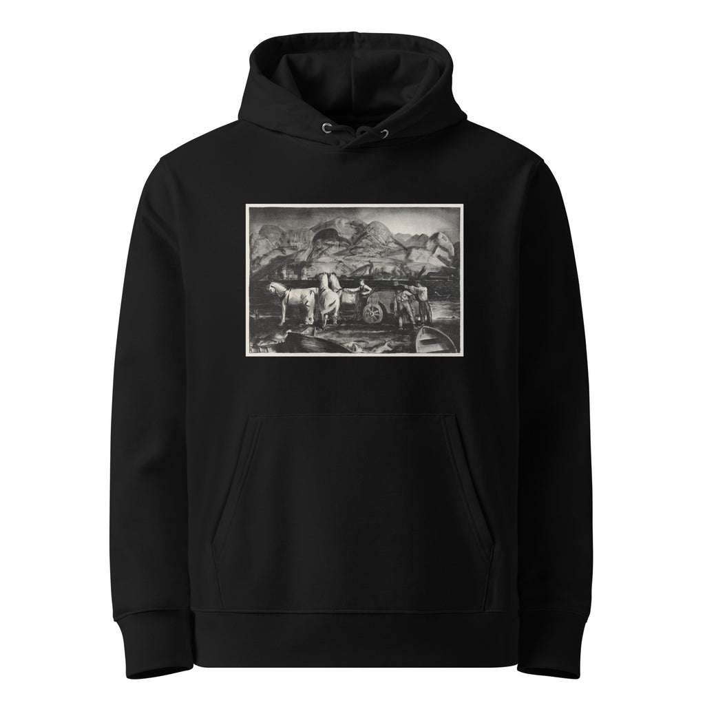 Black Hoodie The Sand Team Print Premium