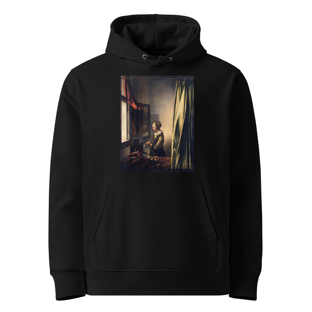 Black Hoodie Johannes Vermeer Girl Reading A Letter - An Open Window 1659 Premium
