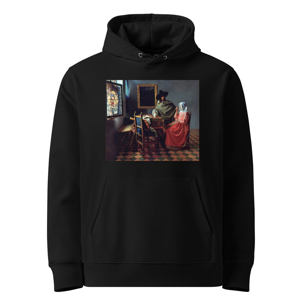 Black Hoodie Johannes Vermeer The Wine Glass Famous Painting Premium