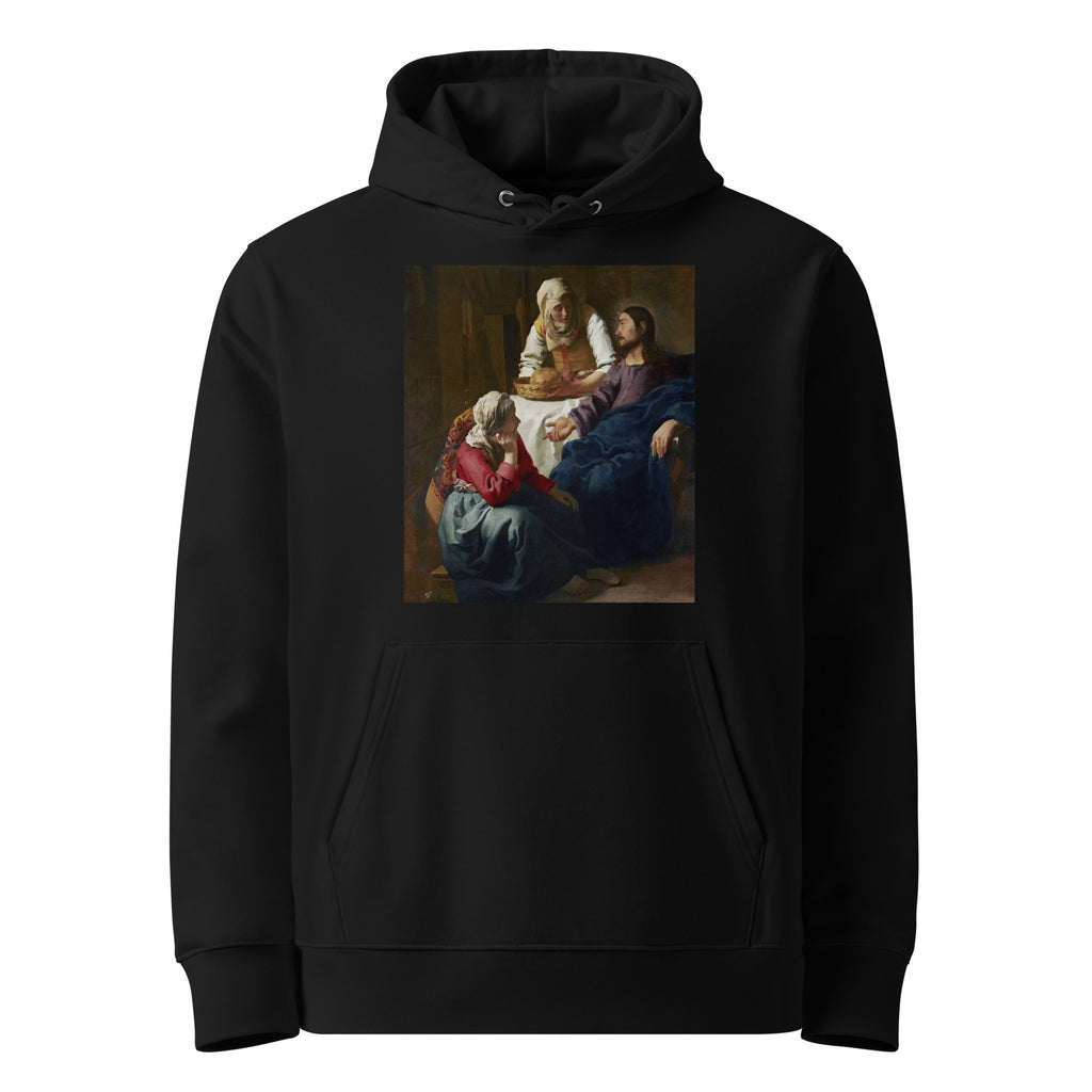 Black Hoodie Johannes Vermeer Christ In The House Of Martha And Mary Famous Painting Premium