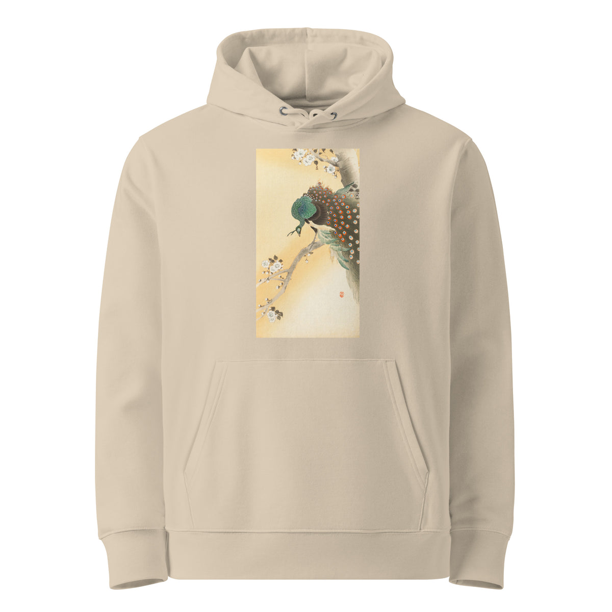 Desert Hoodie Peacock On A Cherry Blossom Tree - Ohara Koson 1900 Premium