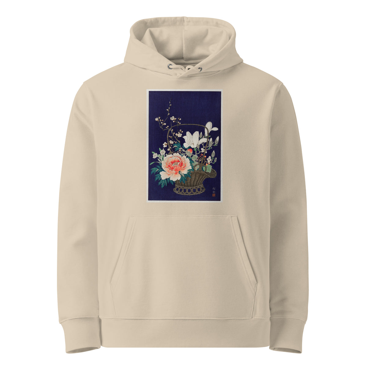 Desert Hoodie Bamboo Flower Basket - Ohara Koson 1932 Premium