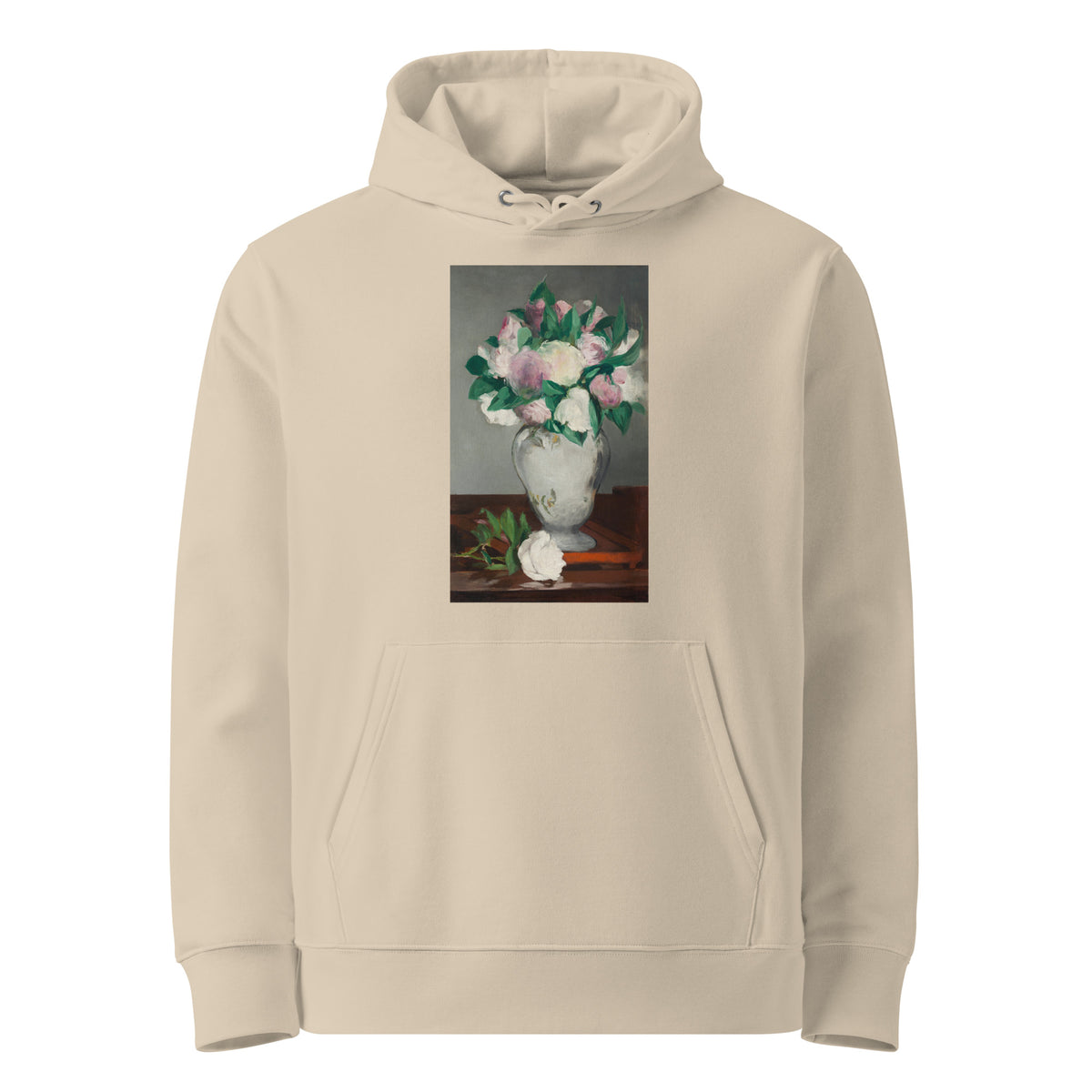 Desert Hoodie Peonies Painting In High Resolution Premium