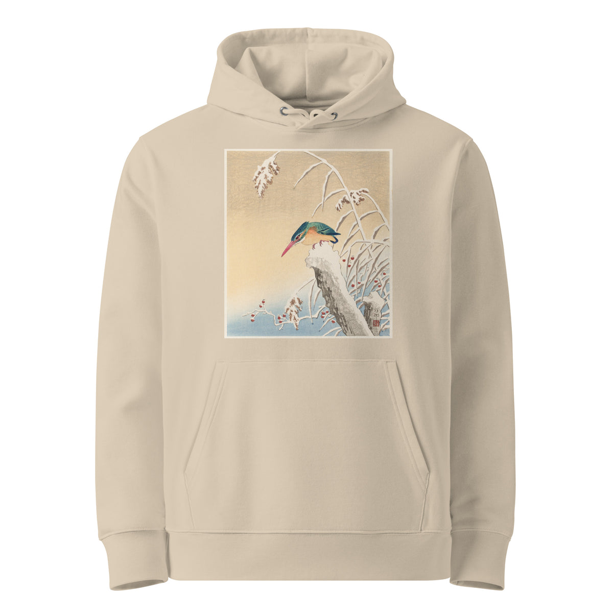 Desert Hoodie Kingfisher In The Snow - Ohara Koson 1925 Premium