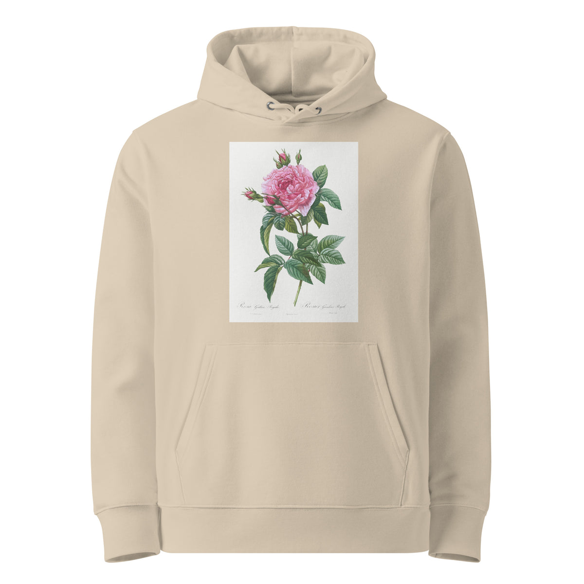 Desert Hoodie Gallic Rose Rosa Gallica Regalis Premium
