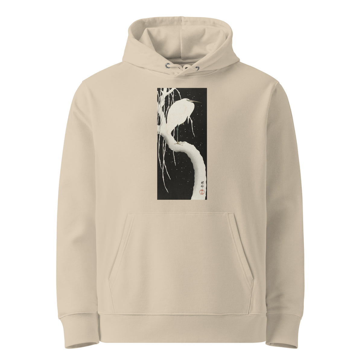 Desert Hoodie Heron In Snow Premium