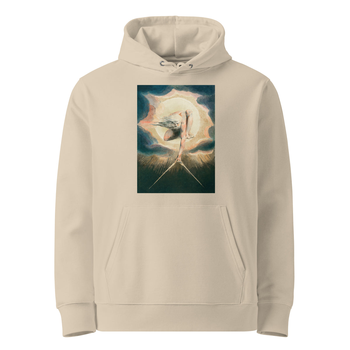 Desert Hoodie Ancient Of Days Setting A Compass To The Earth Illustration - William Blake 1794 Premium
