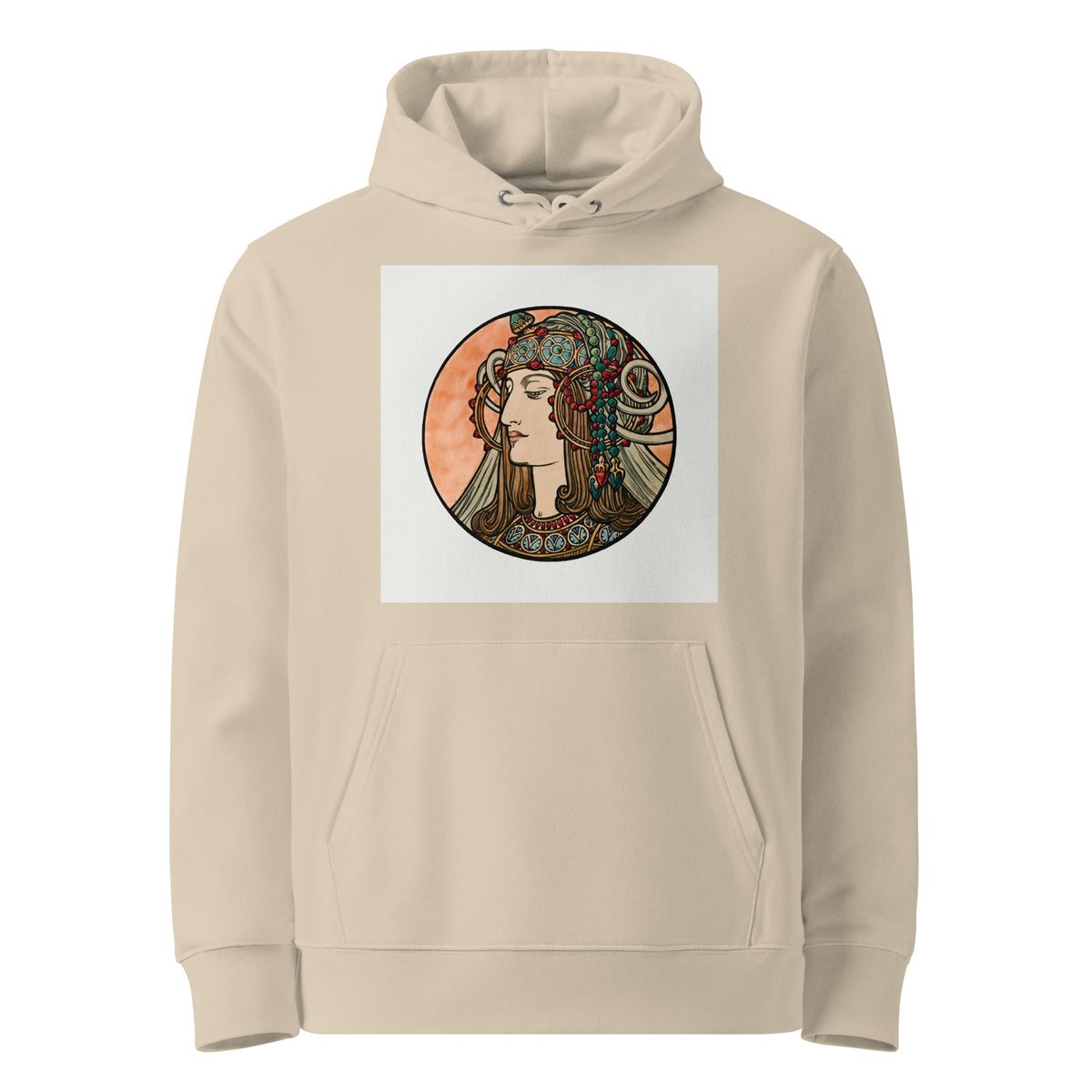 Desert Hoodie Stained Glass Fouquet Mucha VI Premium