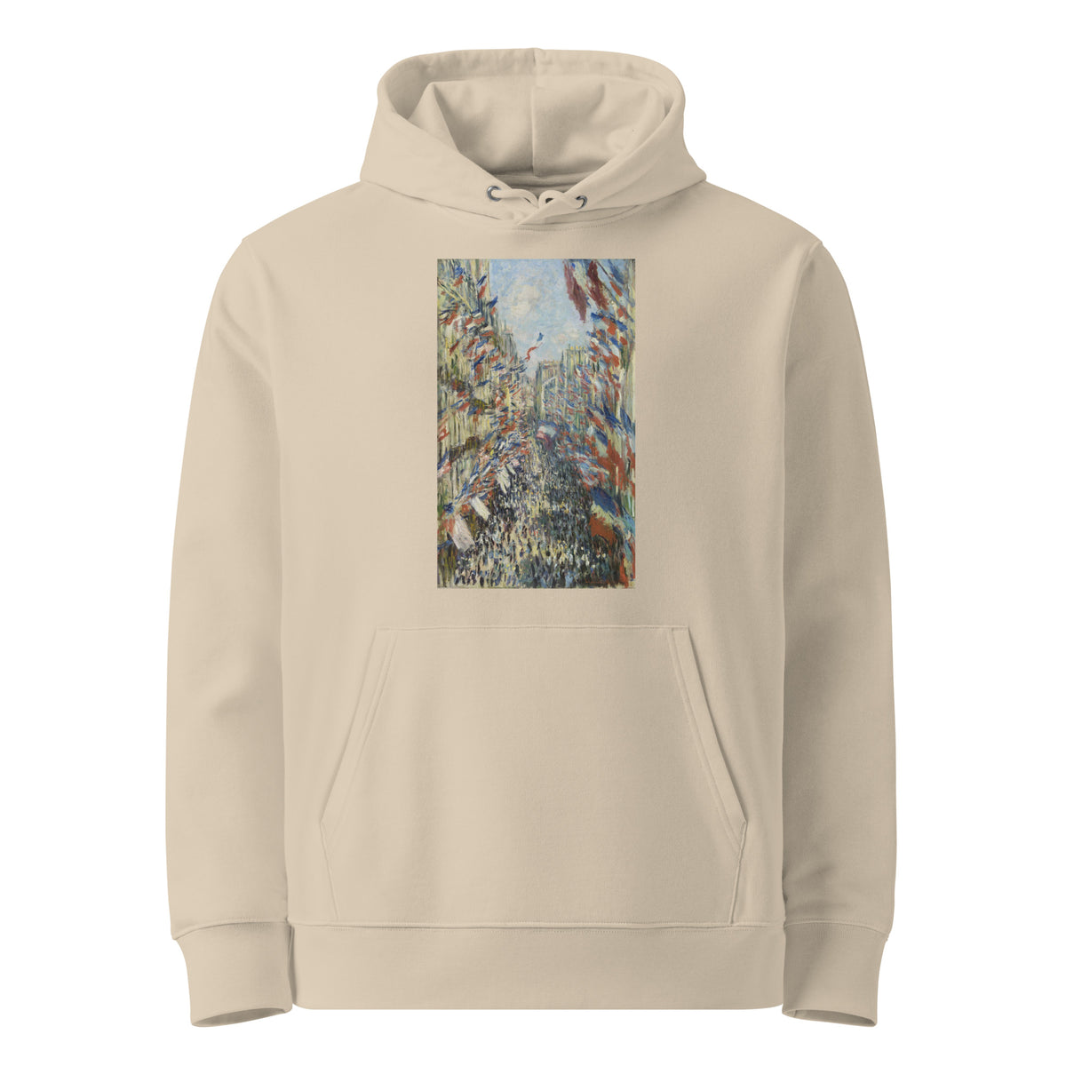 Desert Hoodie Claude Monet S The Rue Montorgueil In Paris Famous Painting Premium