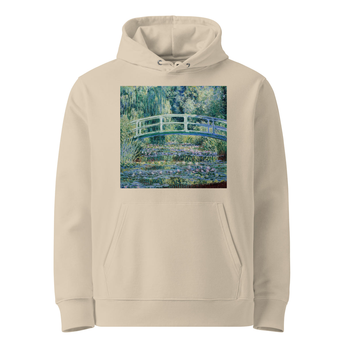 Desert Hoodie Claude Monet S Water Lilies And Japanese Bridge Famous Painting Premium
