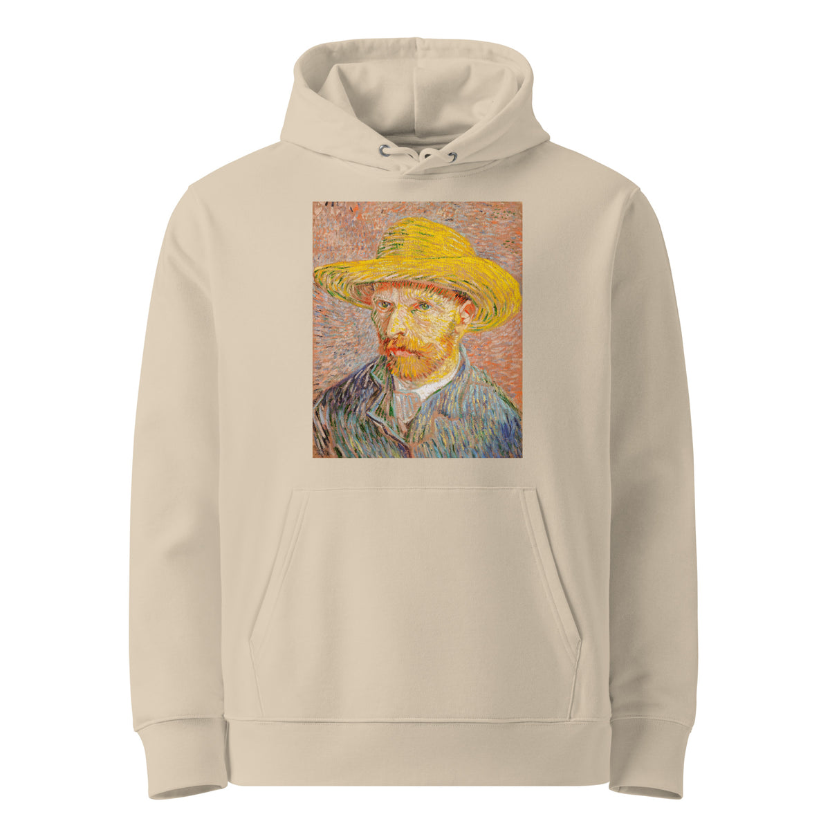 Desert Hoodie Self-Portrait With A Straw Hat Premium