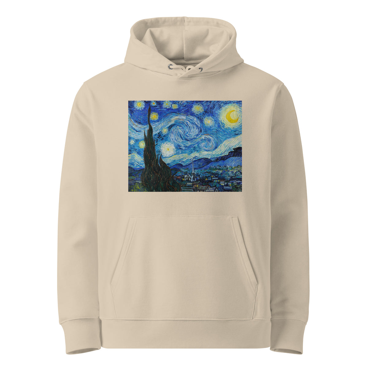 Desert Hoodie Vincent Van Gogh S The Starry Night Famous Painting Premium