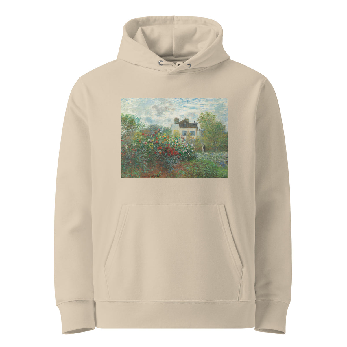 Desert Hoodie The Artist S Garden In Argenteuil A Corner Of The Garden With Dahlias Premium