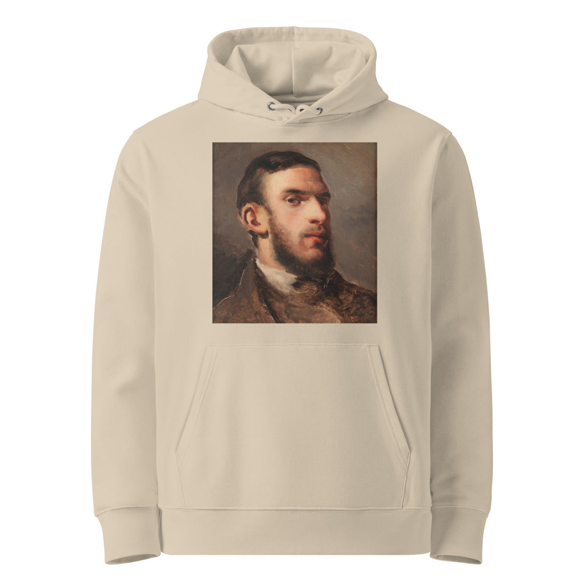 Desert Hoodie Self-Portrait Painting In High Resolution Premium