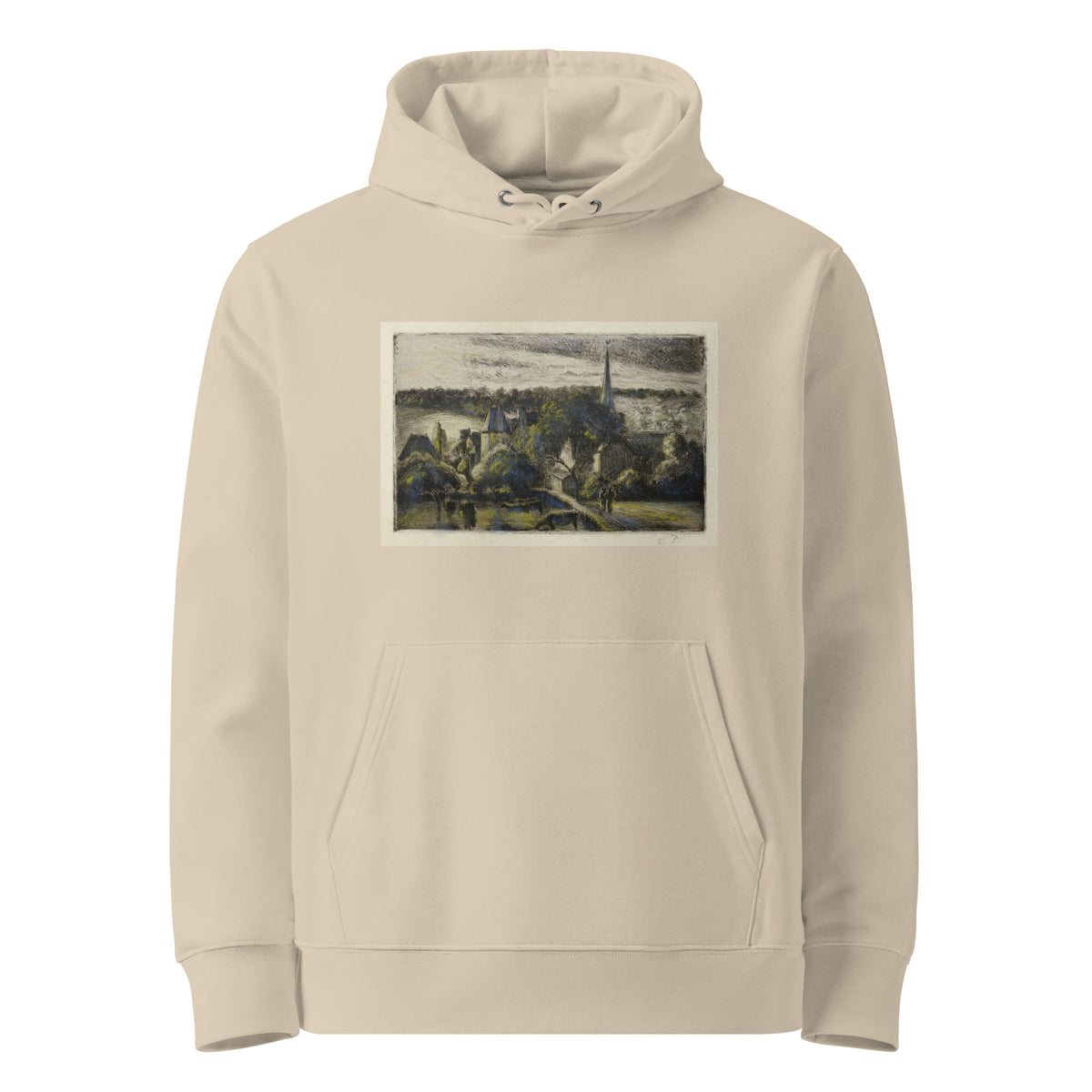 Desert Hoodie Church And Farm At Eragny Premium