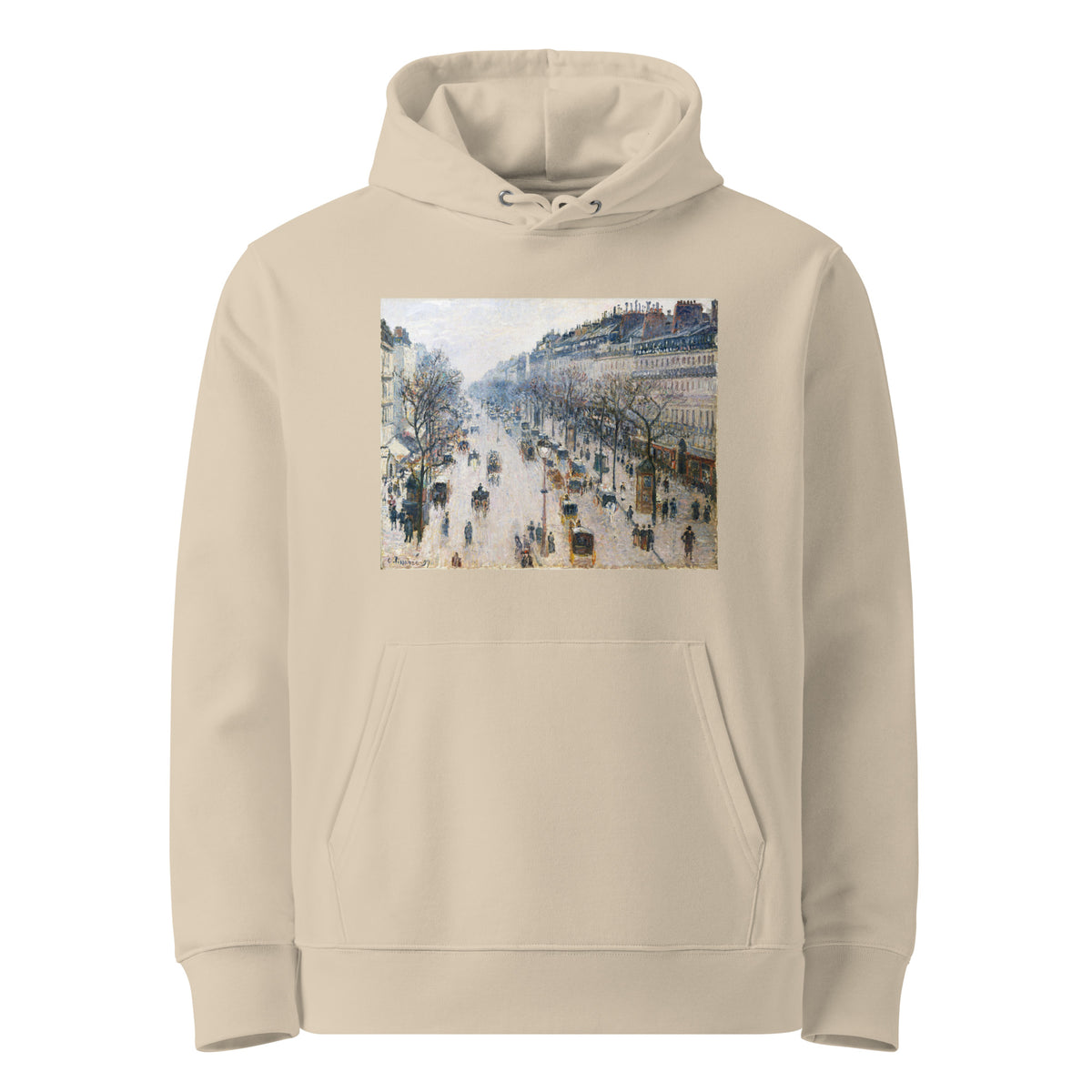 Desert Hoodie The Boulevard Montmartre On A Winter Morning Premium