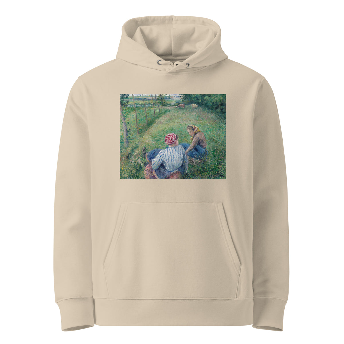 Desert Hoodie Young Peasant Girls Resting In The Fields Near Pontoise Premium