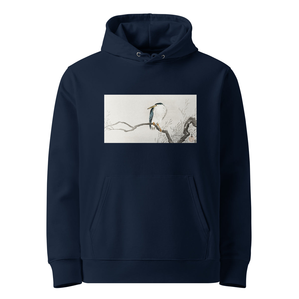 Navy Hoodie Quack On Erratic Branch - Ohara Koson 1900 Premium