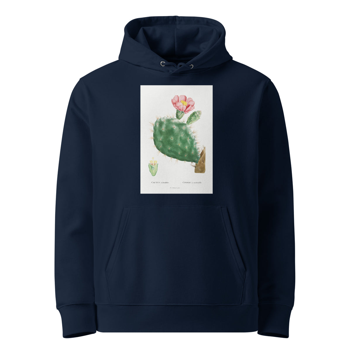 Navy Hoodie Cactus Cochenillifer Image Premium