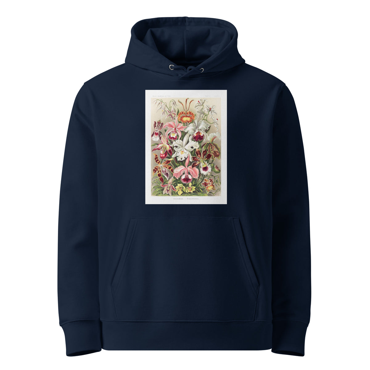 Navy Hoodie Orchideae Denusblumen A Giltsch Gem Premium