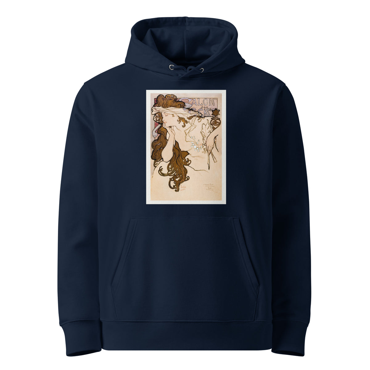 Navy Hoodie Salon Des Cent Poster Premium