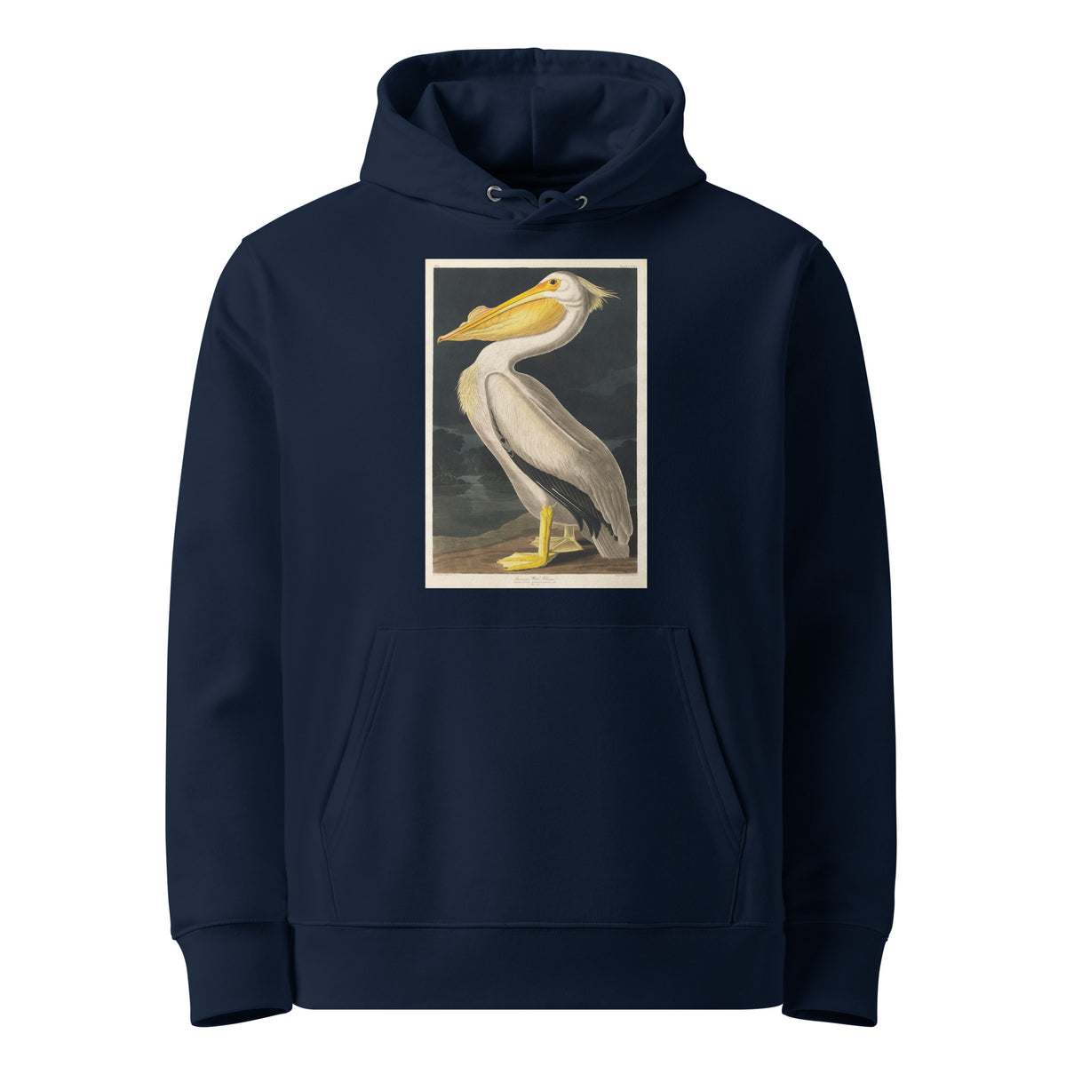 Navy Hoodie American White Pelican Premium